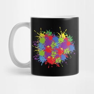 Art Colour Splash Colourful Colour Abstract Form Mug